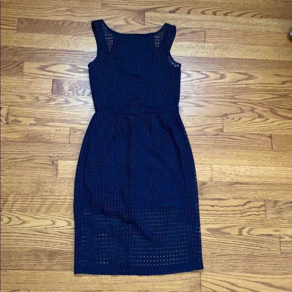 Navy Blue Pencil Dress- Size Small